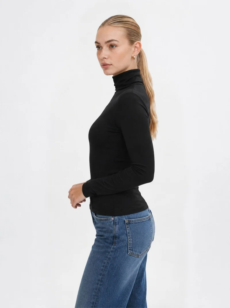 ONLY Langarmshirt mit Rollkragen