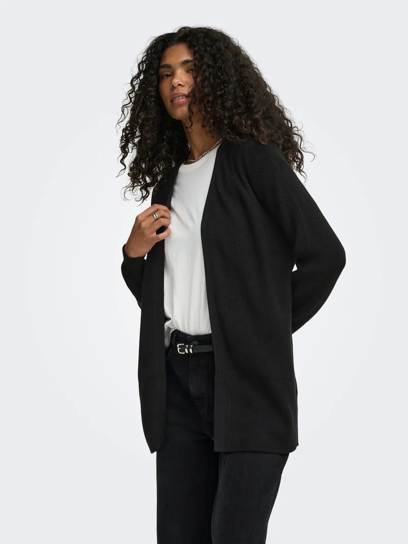 ONLY Strickjacke Mary mit Rippkragen