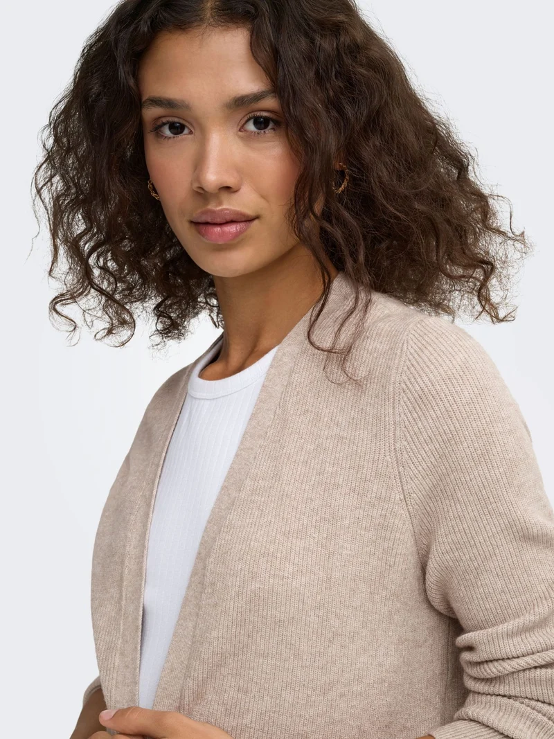 ONLY Strickjacke Mary mit Rippkragen