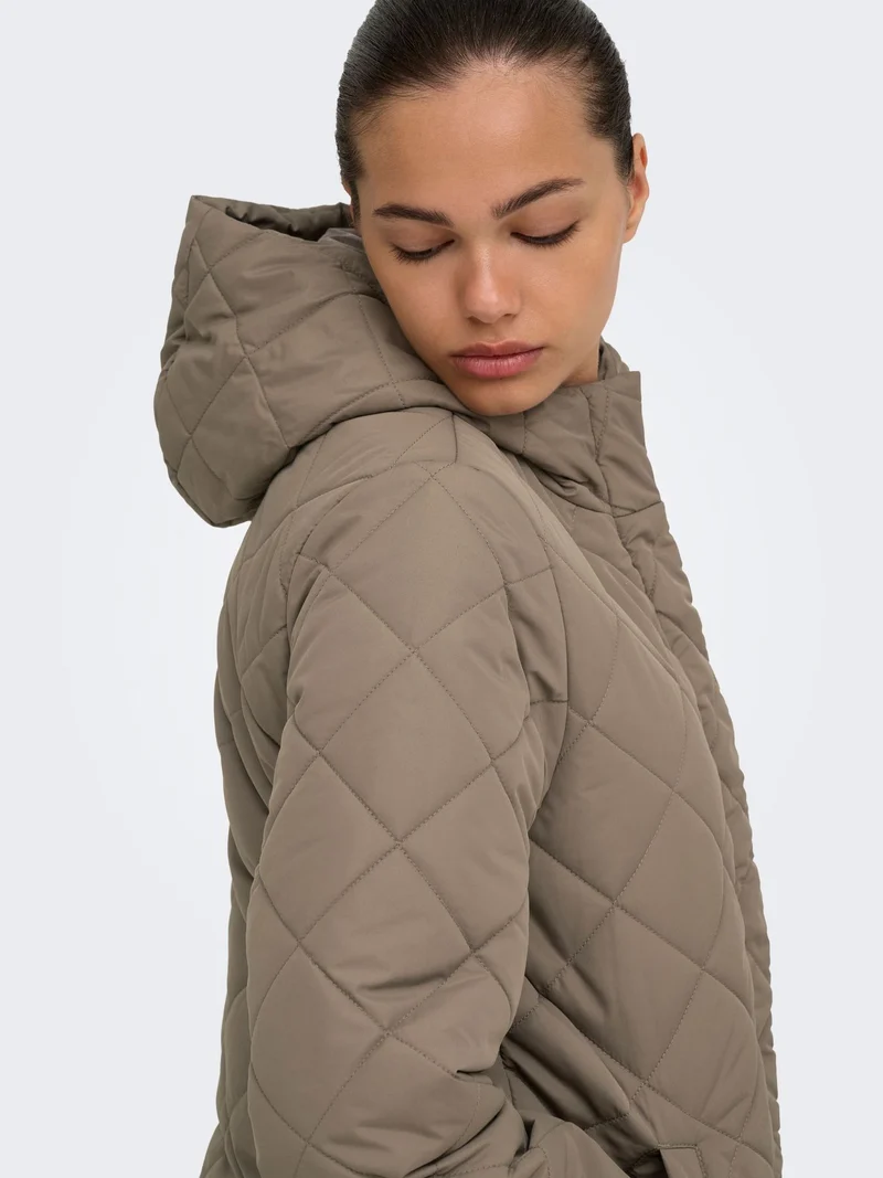 ONLY Steppjacke Damen mit Kapuze