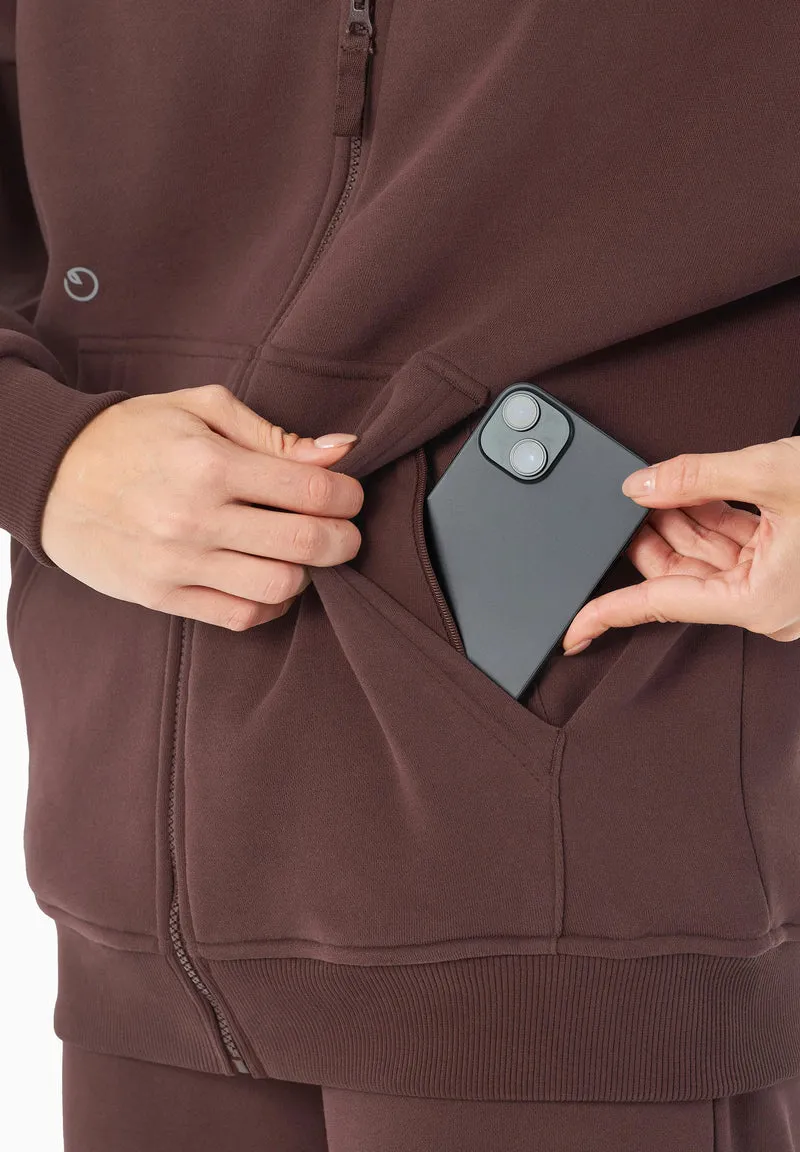 JENNA | Essentials Travel Unisex Full Zip-Hoodie aus Bio-Baumwolle und recyceltem Polyester