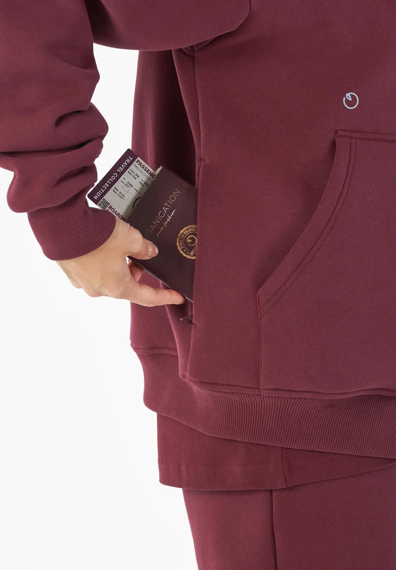JENNA | Essentials Travel Unisex Full Zip-Hoodie aus Bio-Baumwolle und recyceltem Polyester