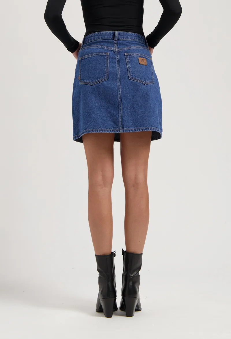 Audry Mini Skirt - Medium Stone