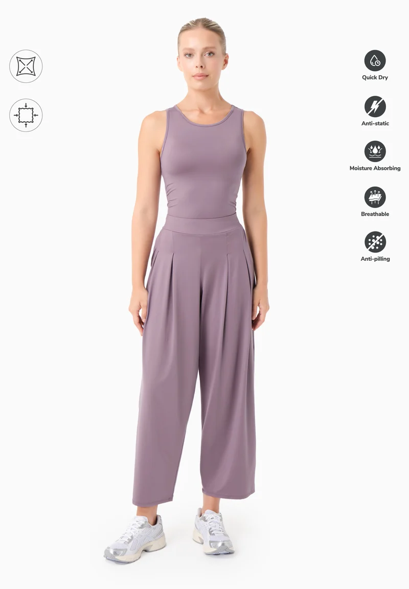 PEENY | Weit geschnittene Hose aus recyceltem Polyamid