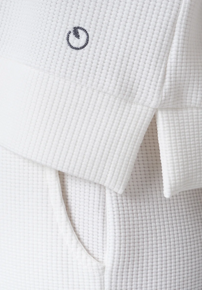 HANNA | Waffel Hoodie aus Bio-Baumwolle und recyceltem Polyester