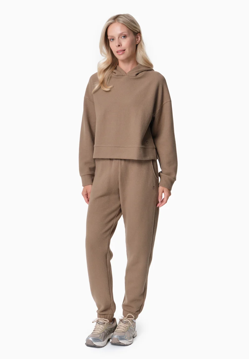 HANNA | Waffel Hoodie aus Bio-Baumwolle und recyceltem Polyester