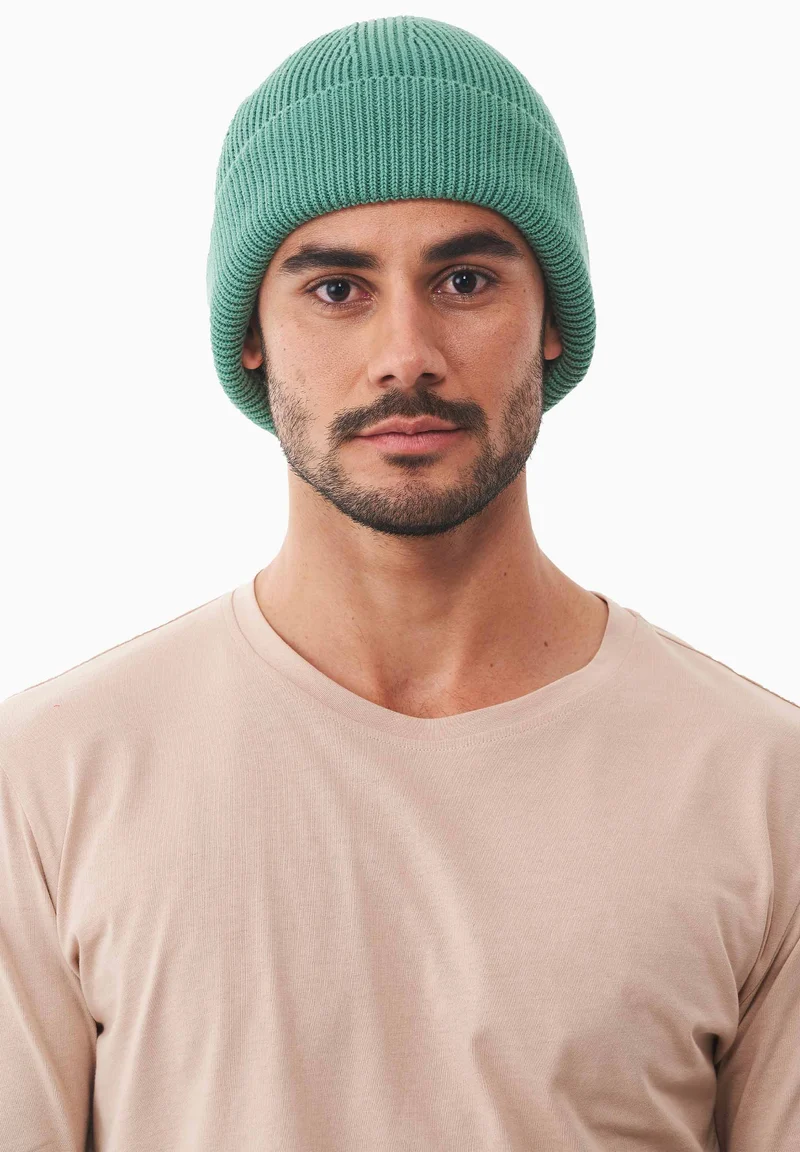 Unisex Strick-Beanie aus Bio-Baumwolle
