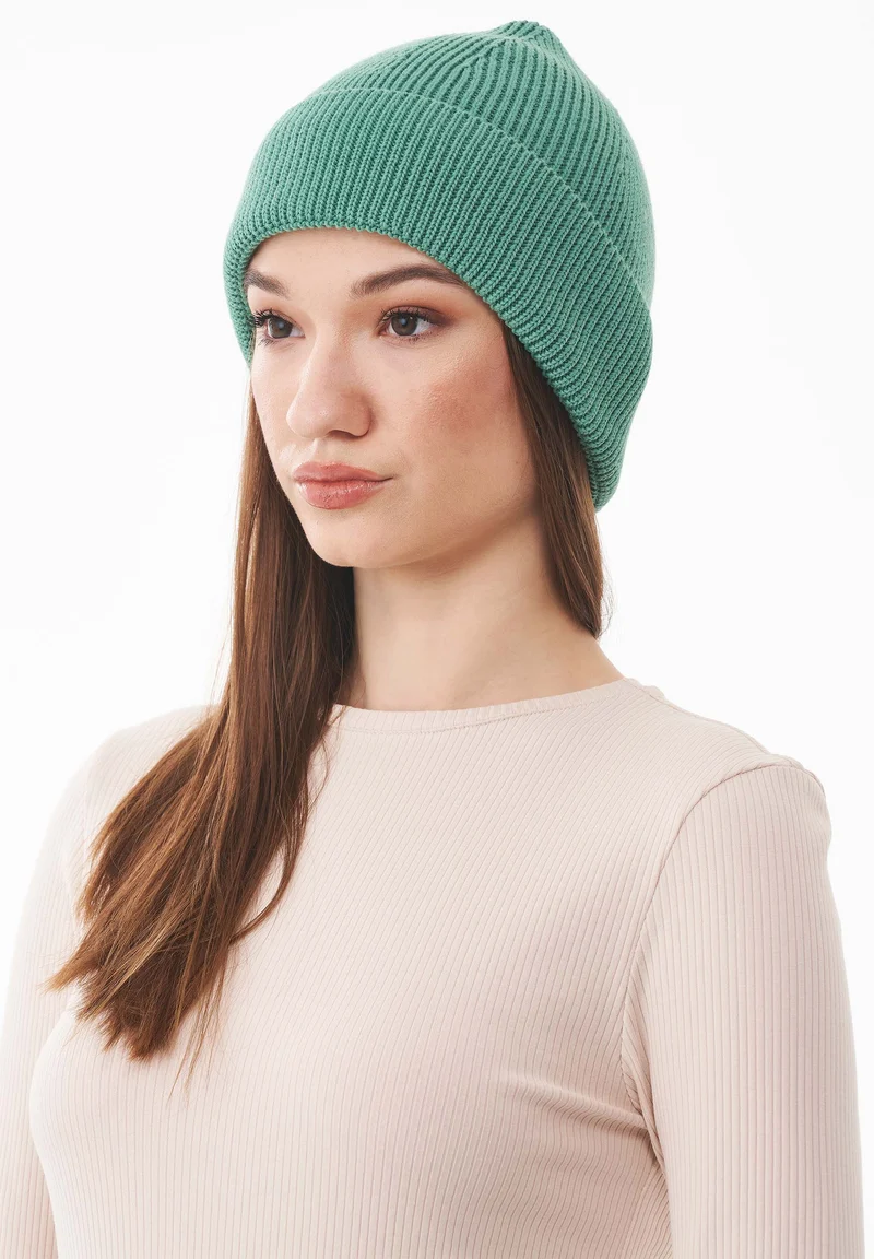 Unisex Strick-Beanie aus Bio-Baumwolle