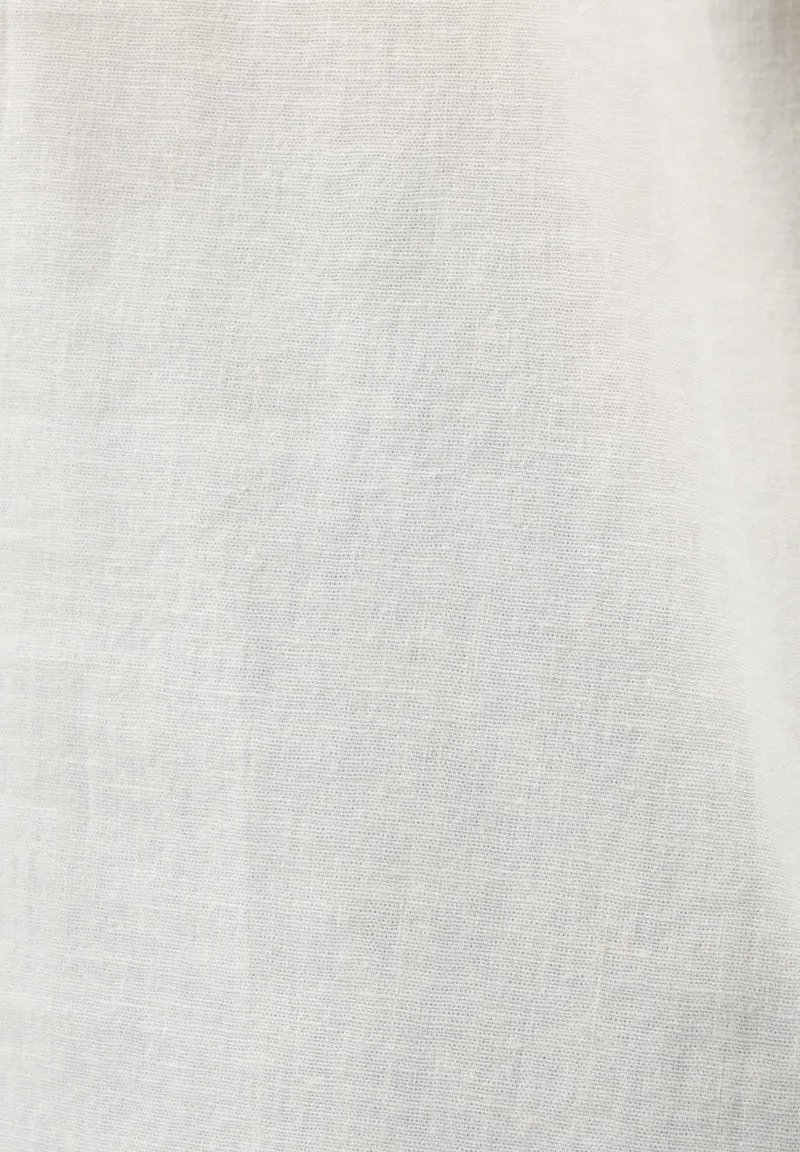 Bluse aus Bio-Baumwolle und Leinen