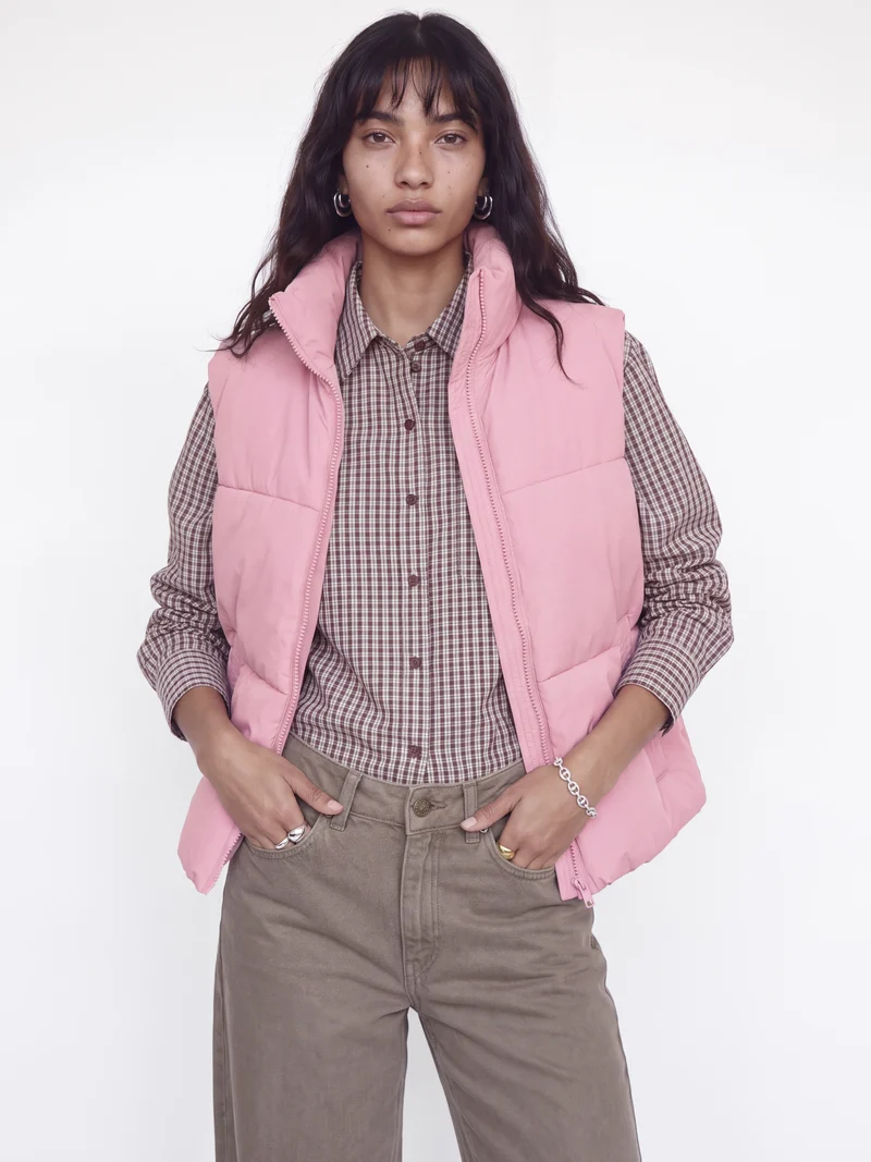 JXMAEVE PUFFER VEST OTW, Orchid Smoke