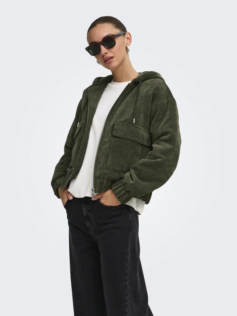 ONLSUVA CORDUROY PAD SHORT JACKET C, Kalamata