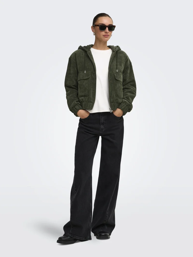 ONLSUVA CORDUROY PAD SHORT JACKET C, Kalamata