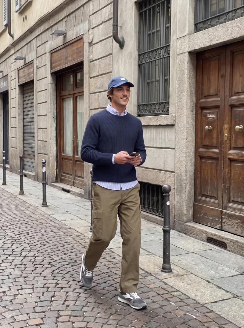 JPRBLUMASON KNIT CREW NECK SN, Dark Navy/Twist