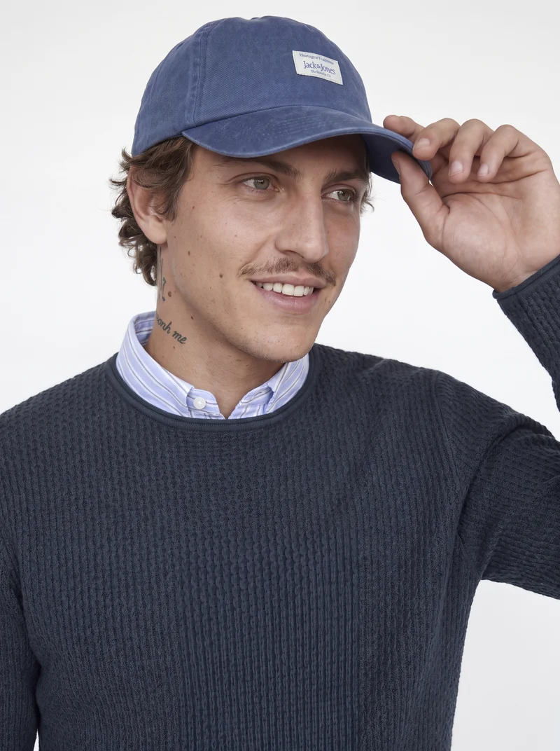 JPRBLUMASON KNIT CREW NECK SN, Dark Navy/Twist