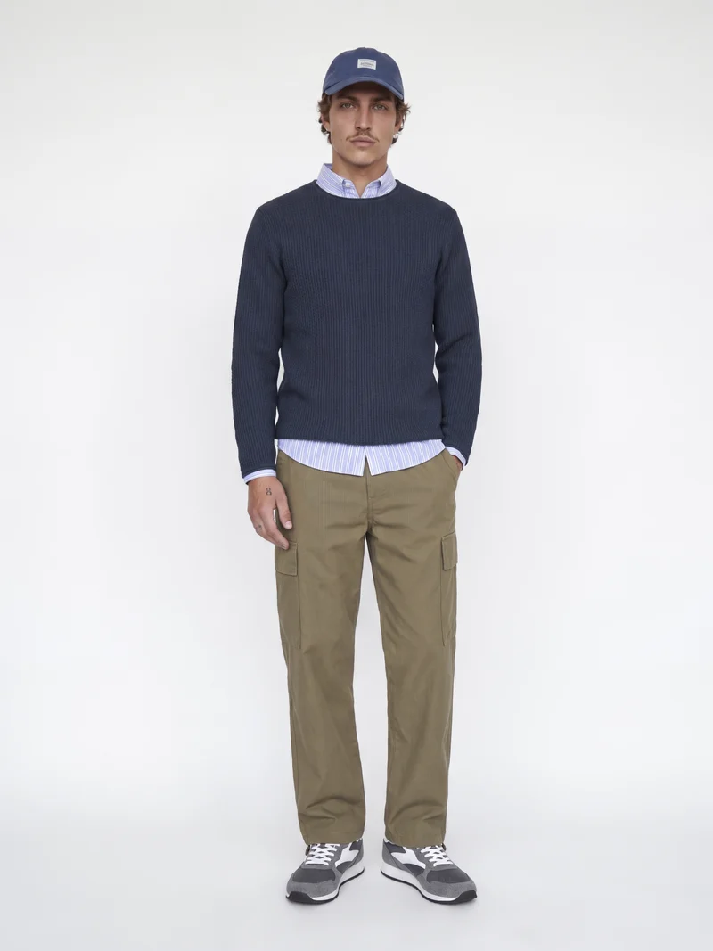 JPRBLUMASON KNIT CREW NECK SN, Dark Navy/Twist
