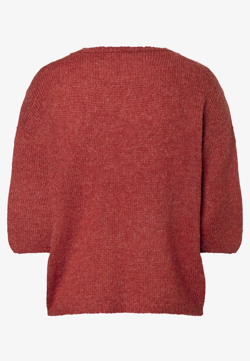 Shirt-Pullover, 3/4 Sleeve, samba orange