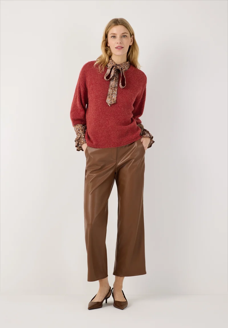 Shirt-Pullover, 3/4 Sleeve, samba orange