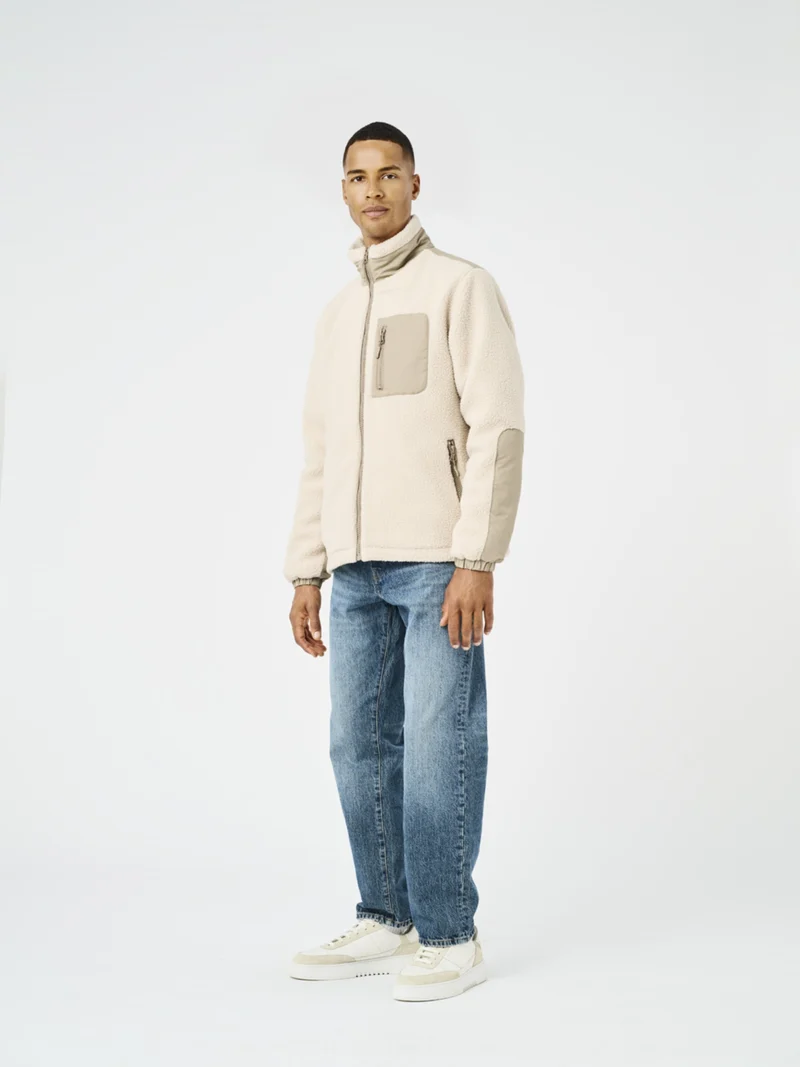 ONSTYRO PADDED SHERPA JACKET NOOS, Silver Lining/DESERT TAUPE