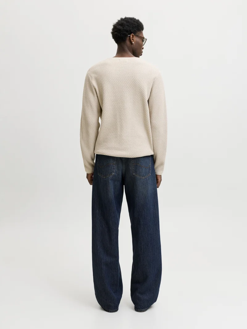 JPRBLUMASON KNIT CREW NECK SN, Silver Lining