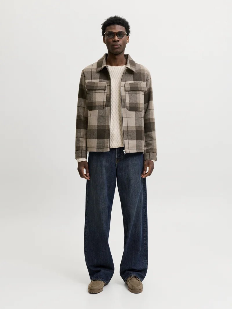 JPRBLUMASON KNIT CREW NECK SN, Silver Lining