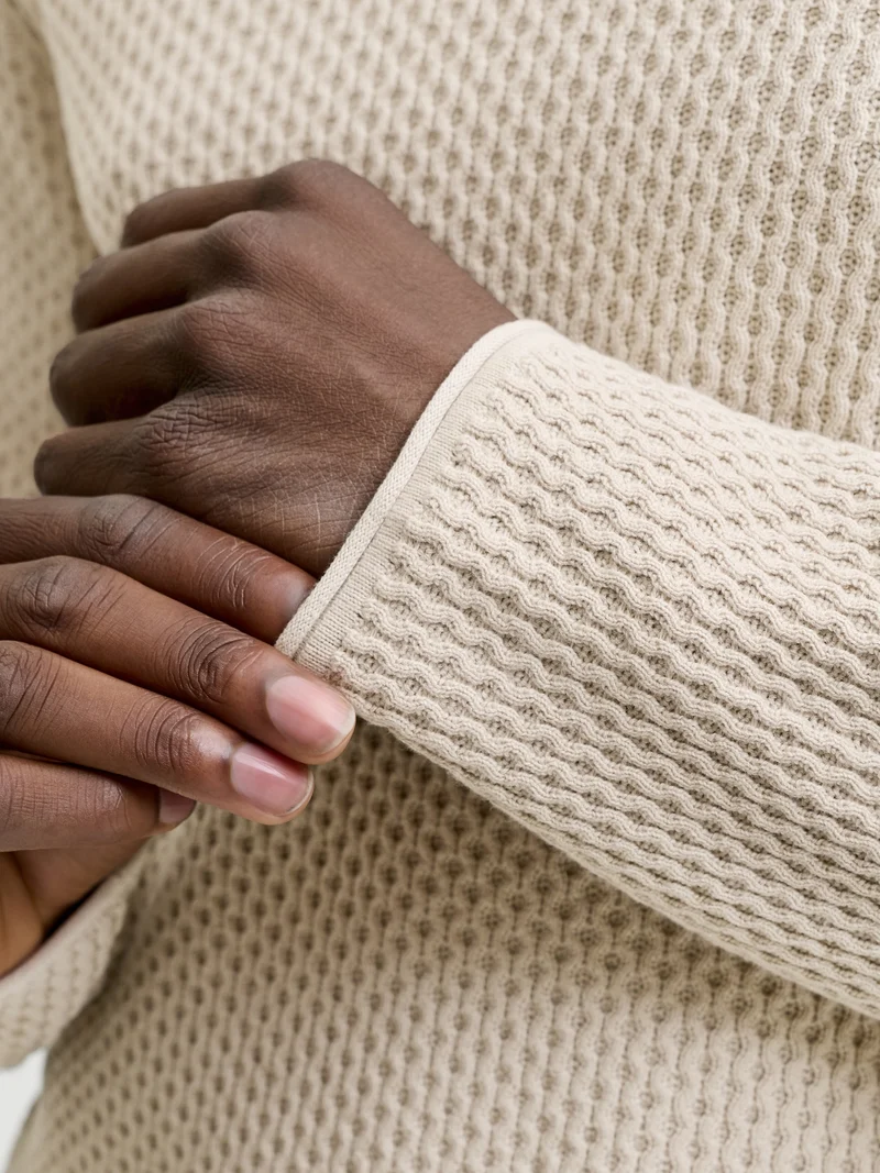 JPRBLUMASON KNIT CREW NECK SN, Silver Lining
