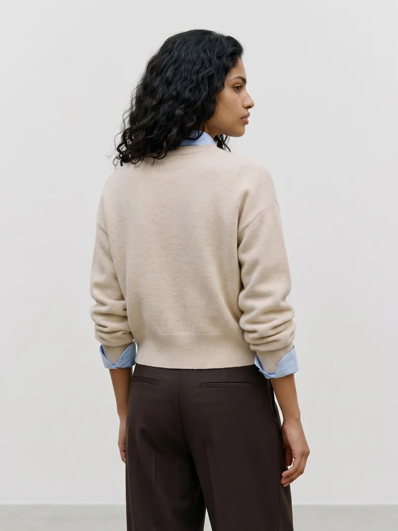 VMKACY LS O-NECK PULLOVER, Birch/MELANGE