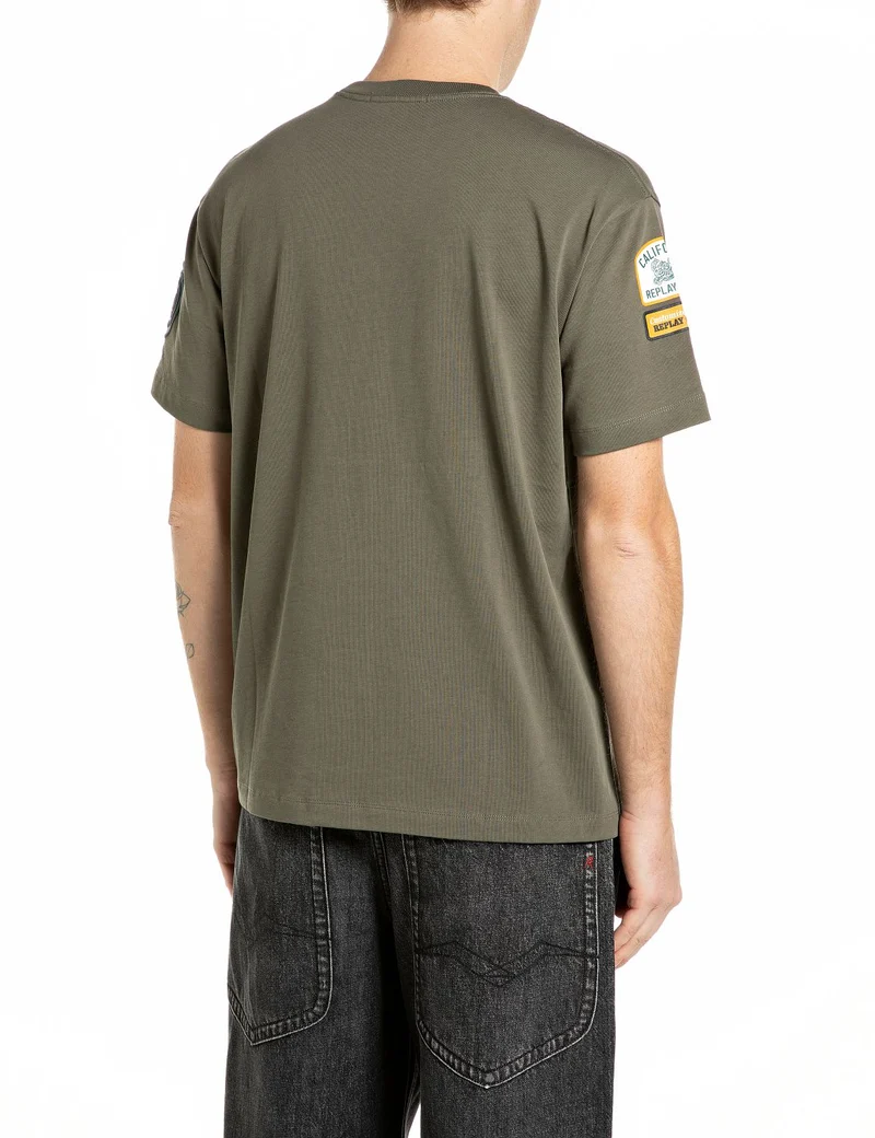 TShirt COTTON LOOSE JERSEY, IVY GREEN