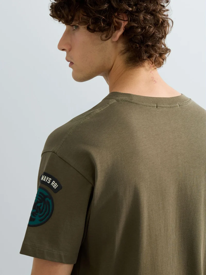 TShirt COTTON LOOSE JERSEY, IVY GREEN
