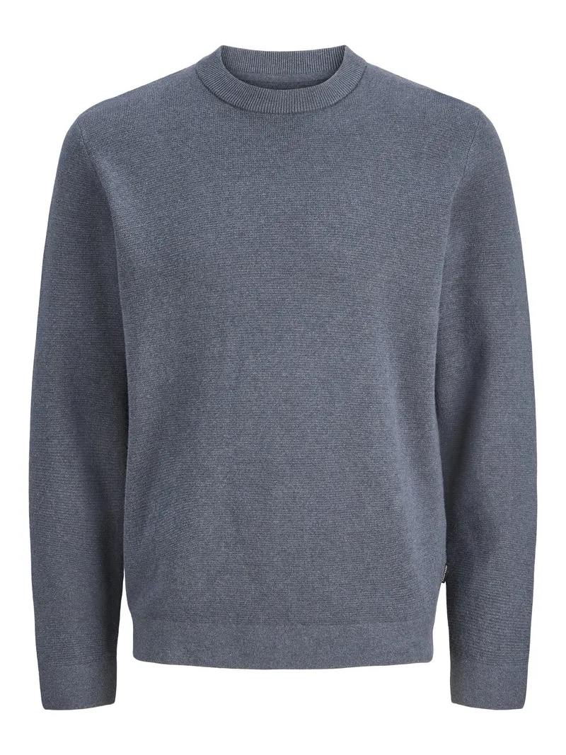 JJMILANO STITCH KNIT CREW NECK SN, Turbulence/Melange