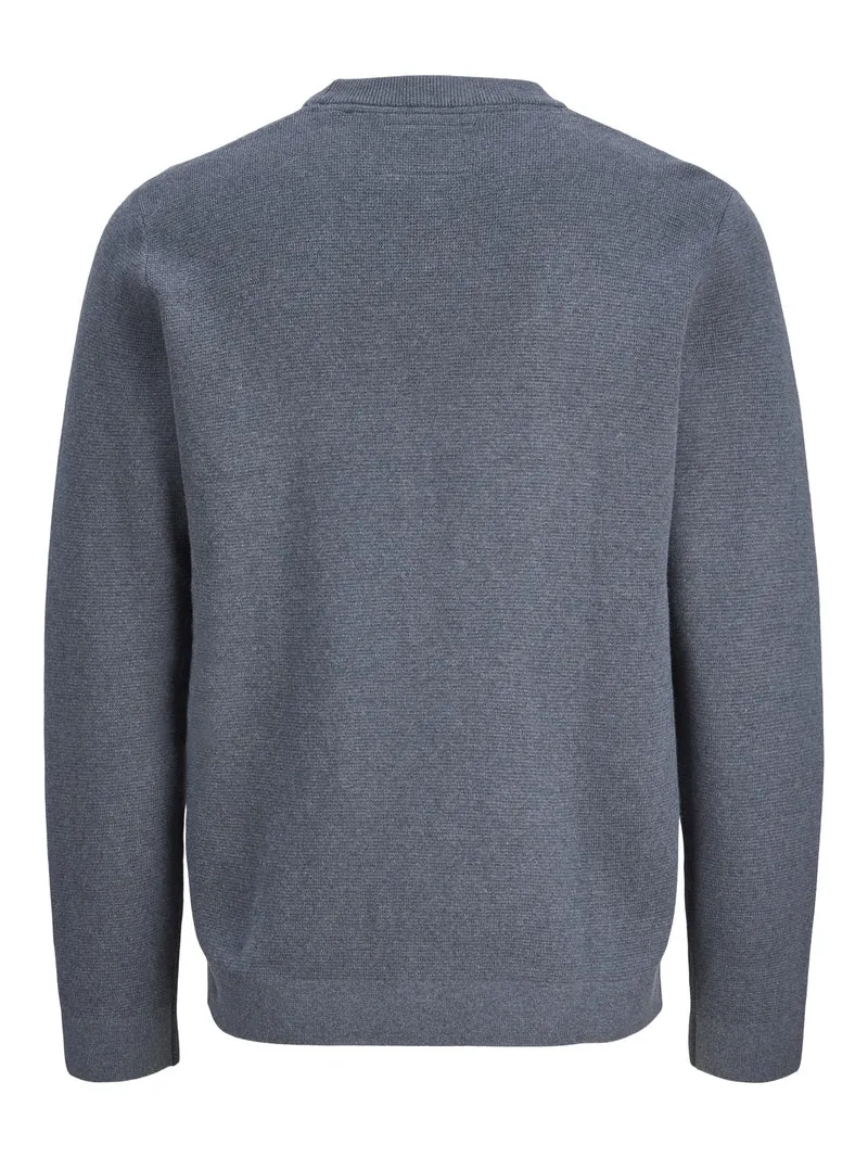 JJMILANO STITCH KNIT CREW NECK SN, Turbulence/Melange
