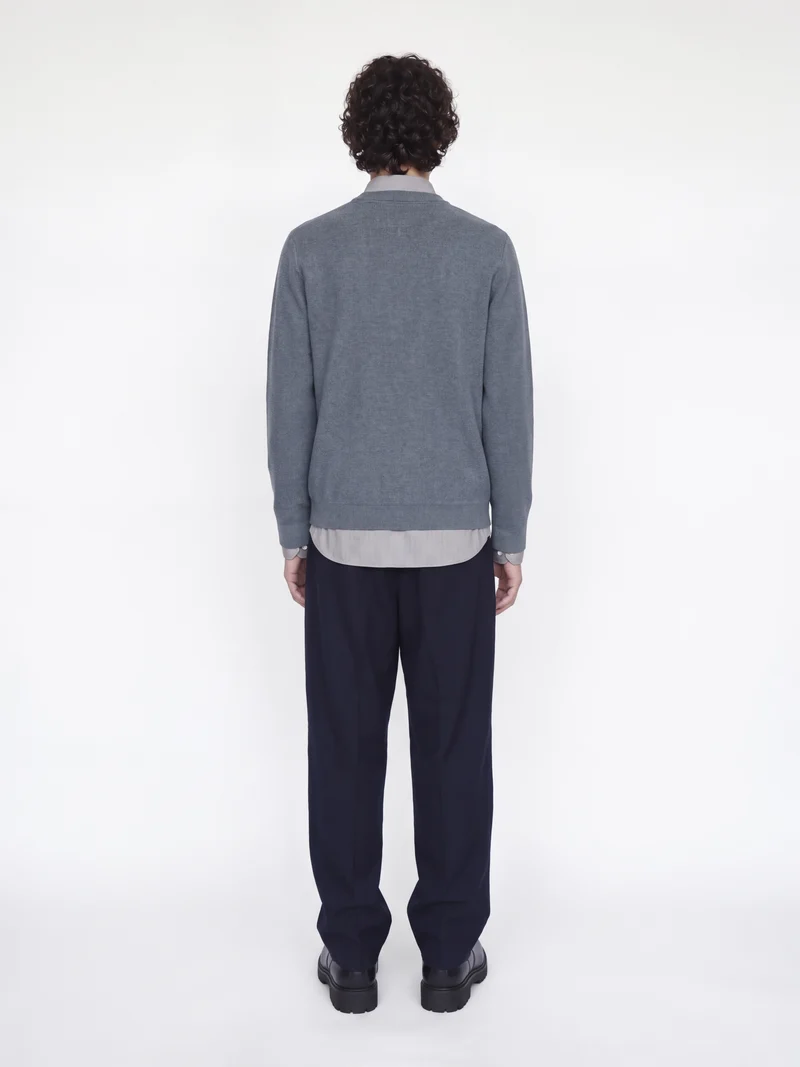 JJMILANO STITCH KNIT CREW NECK SN, Turbulence/Melange