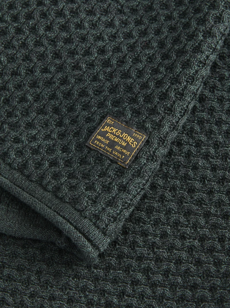 JPRBLUMASON KNIT CREW NECK SN, Scarab/Twist