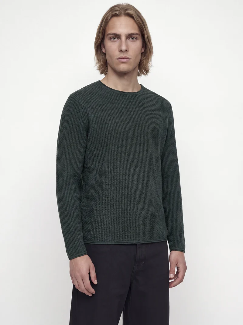JPRBLUMASON KNIT CREW NECK SN, Scarab/Twist