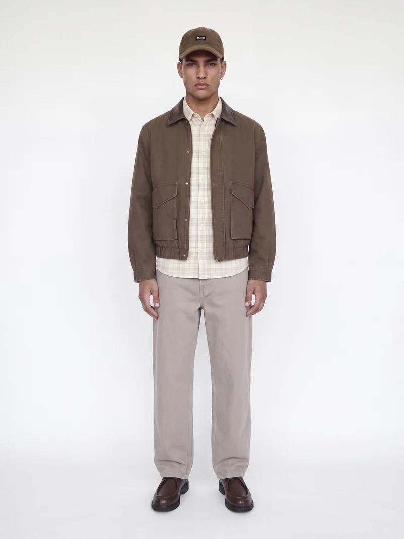 JPRBLURAY CORDUROY L/S SHIRT, Plaza Taupe/Check