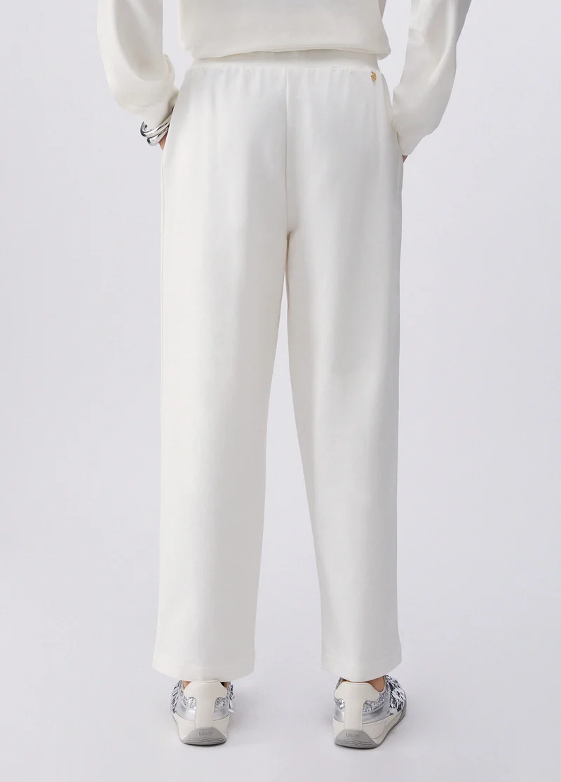 Cropped Fleece Trousers