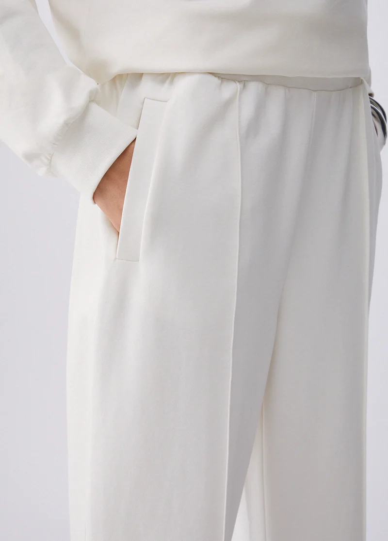 Cropped Fleece Trousers
