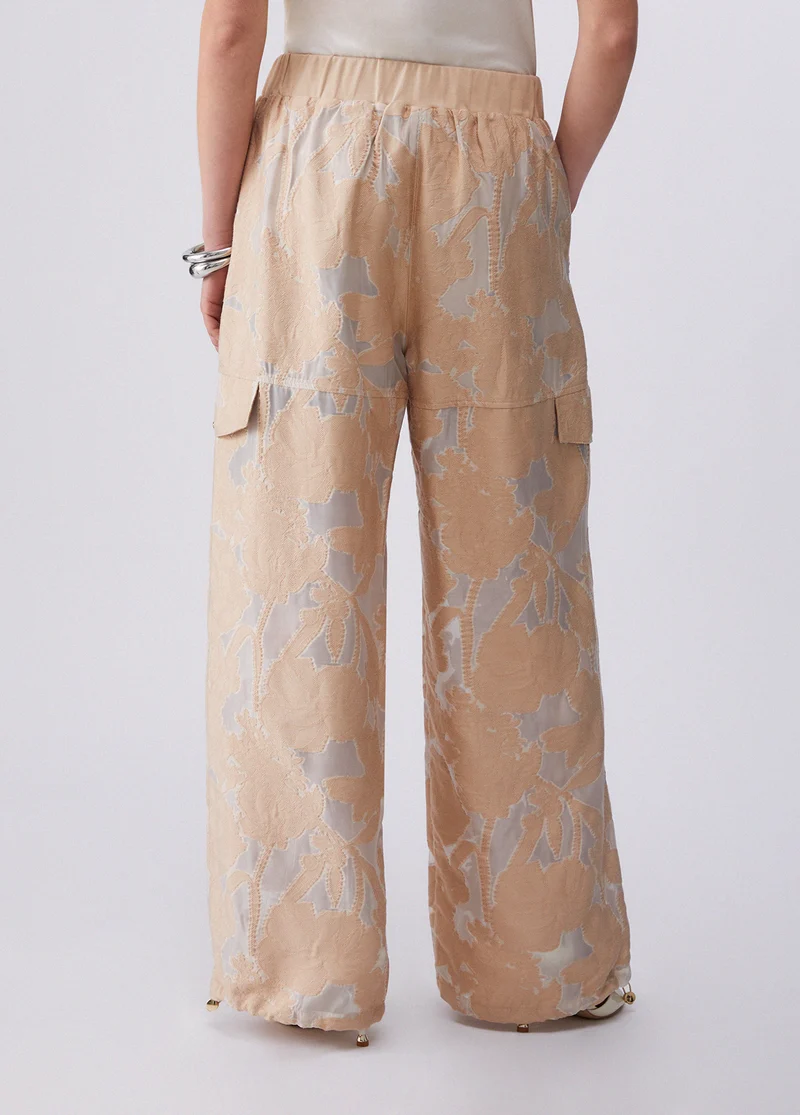Organza Jacquard Trousers