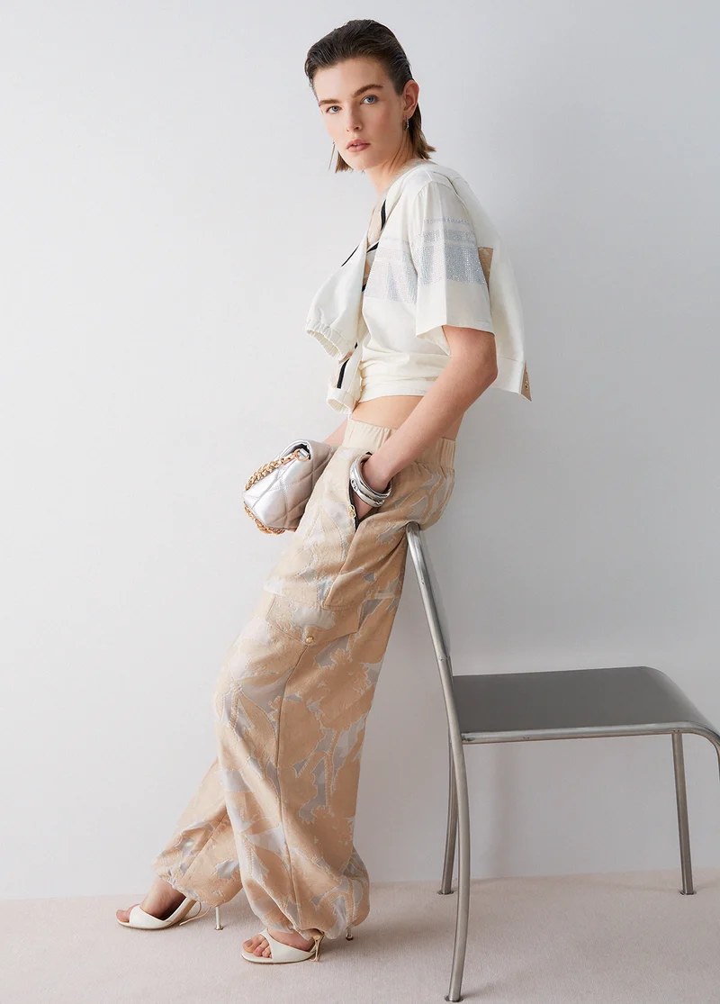 Organza Jacquard Trousers