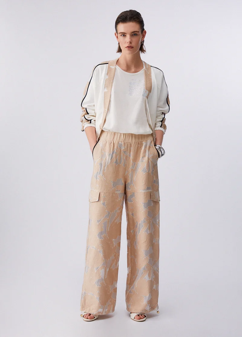 Organza Jacquard Trousers