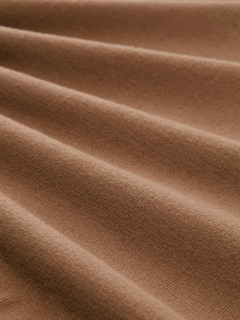 soft knitted bomber jacket, malt brown