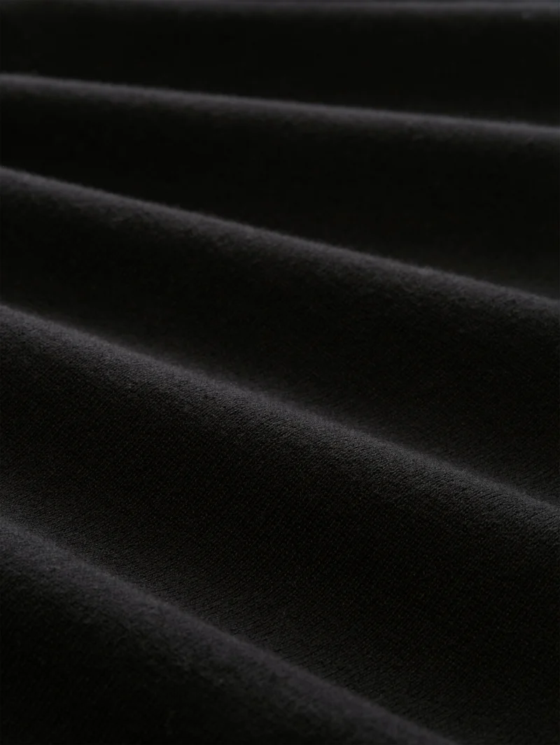 basic turtle neck knit, Black