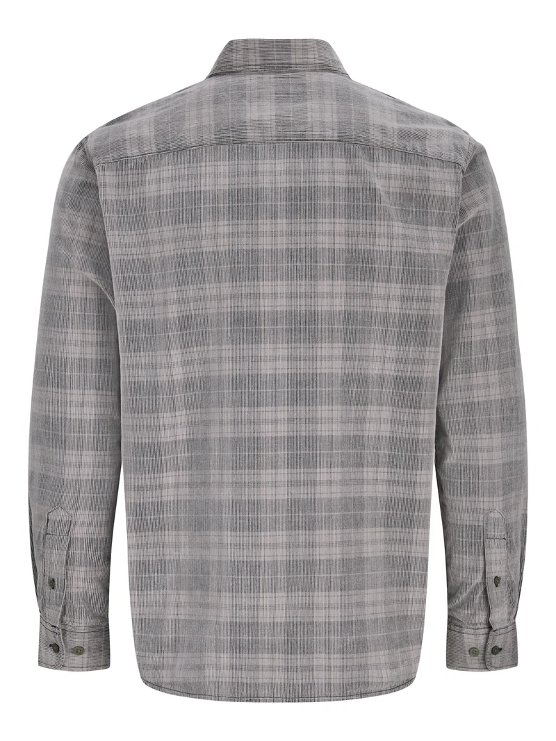 JPRBLURAY CORDUROY L/S SHIRT, Black/Check