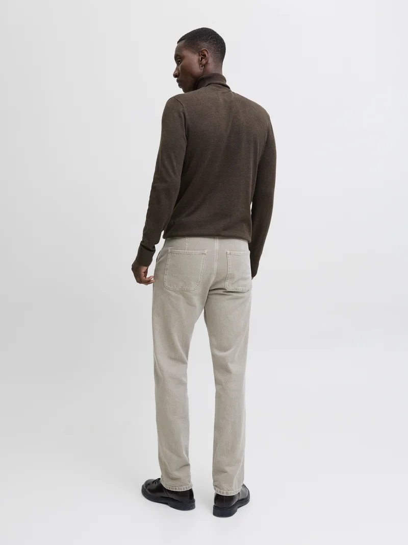 JJEEMIL KNIT ROLL NECK NOOS, Mulch/TWIST