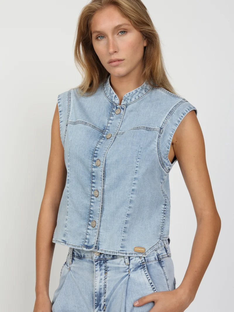 94LARA VEST, sunbleached