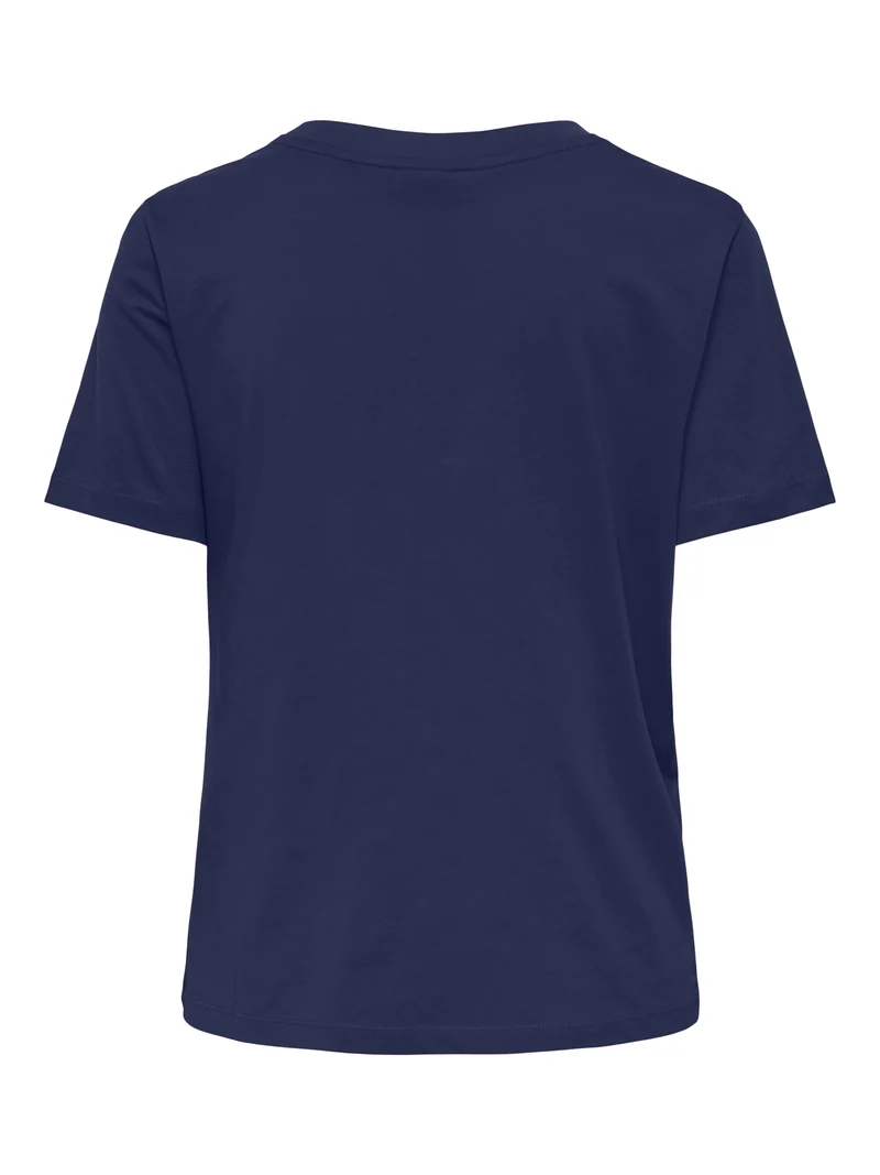 JDYGAISA S/S KNOT TOP JRS, Medieval Blue