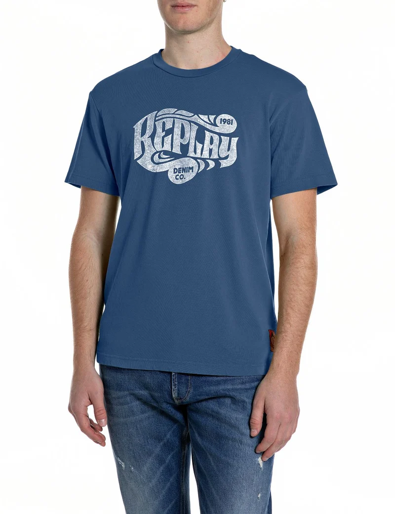 TShirt HEAVY OLD G.DYED RUSTIC, NAVY