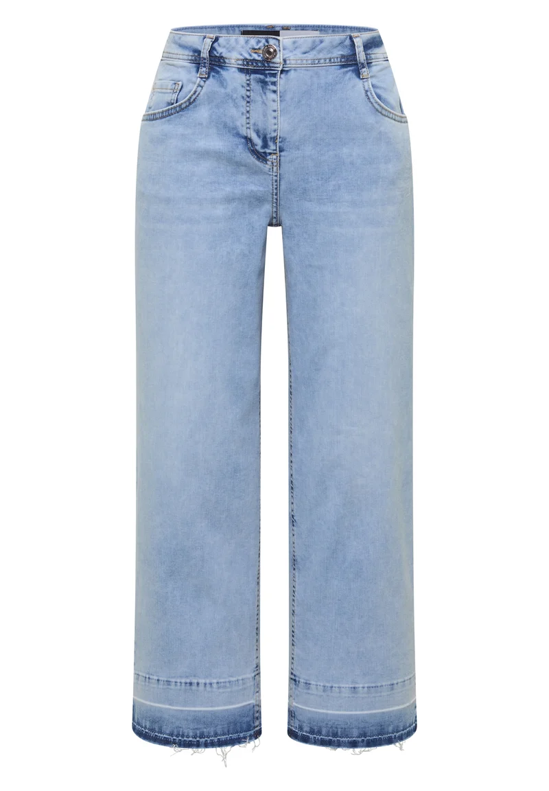 Style Neele Bleached Hem Detai, light blue random bleached