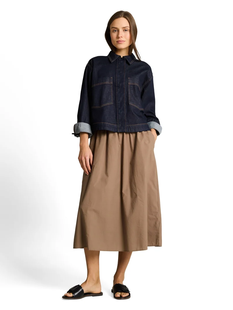 skirt fluent, taupe grey