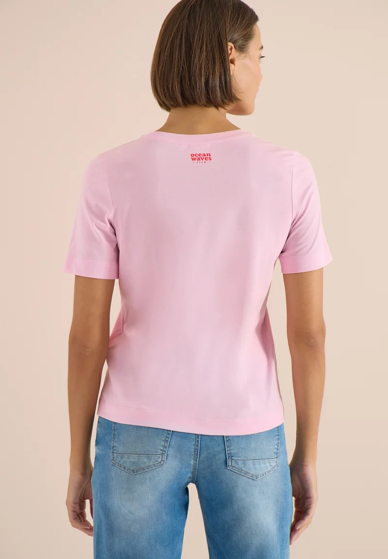 Big Leaves FP T-Shirt, light blush rose