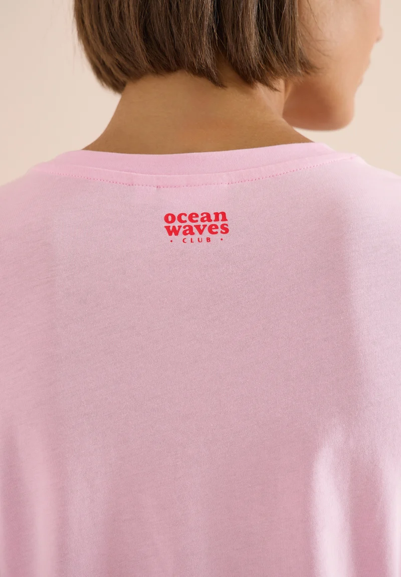 Big Leaves FP T-Shirt, light blush rose